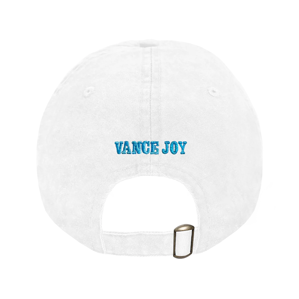 VJ Waves Dad Hat: White