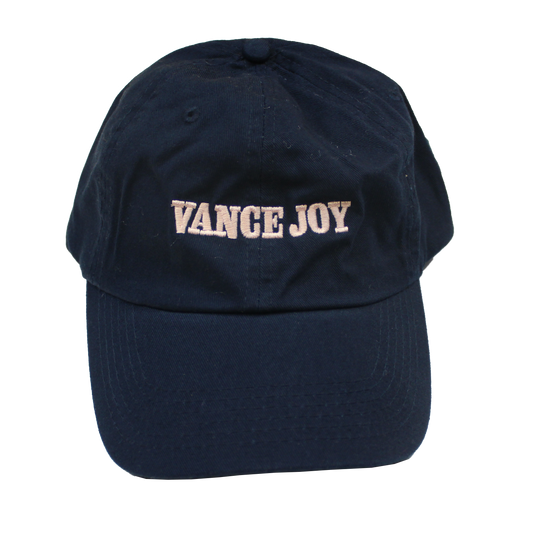 Vance Joy Logo Navy Dad Hat